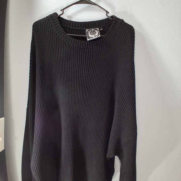 Killstar Sweaters - Black Ribbed Knit Sweater